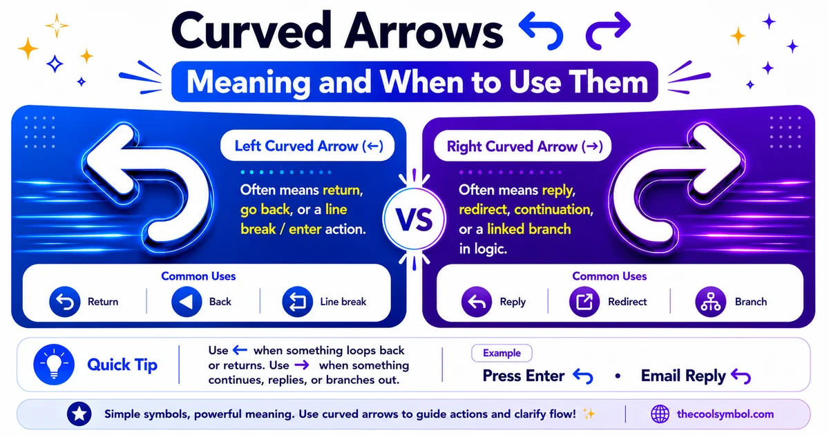 Curved Arrows ↩ ↪: Meaning and When to Use Them