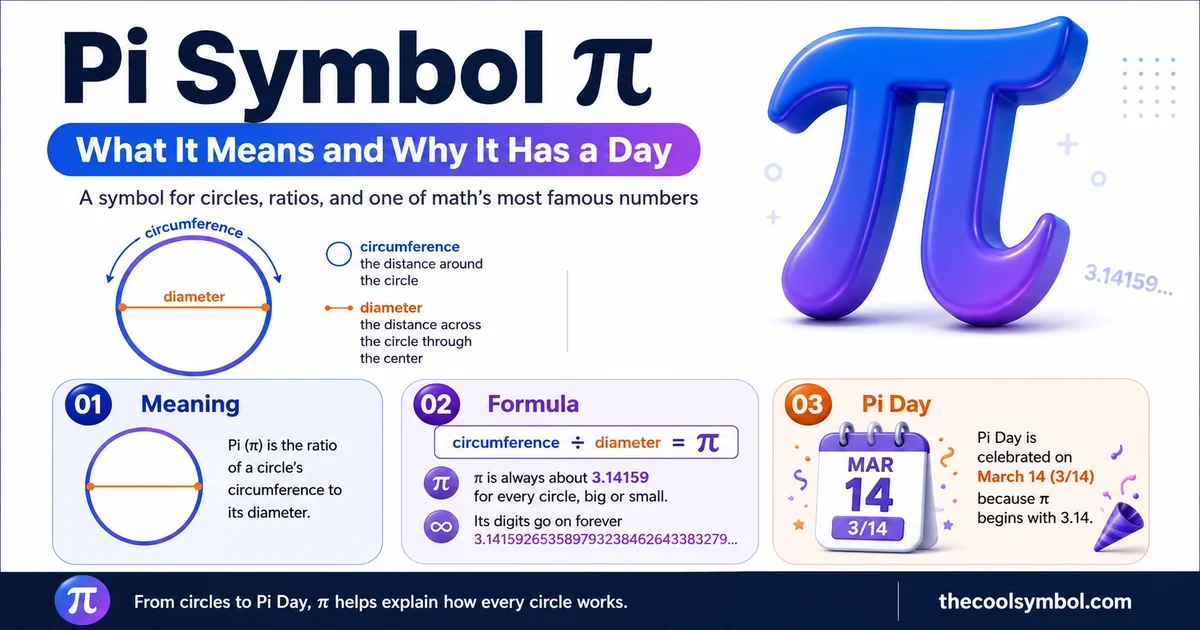 Pi Symbol π: What It Means and Why It Has a Day