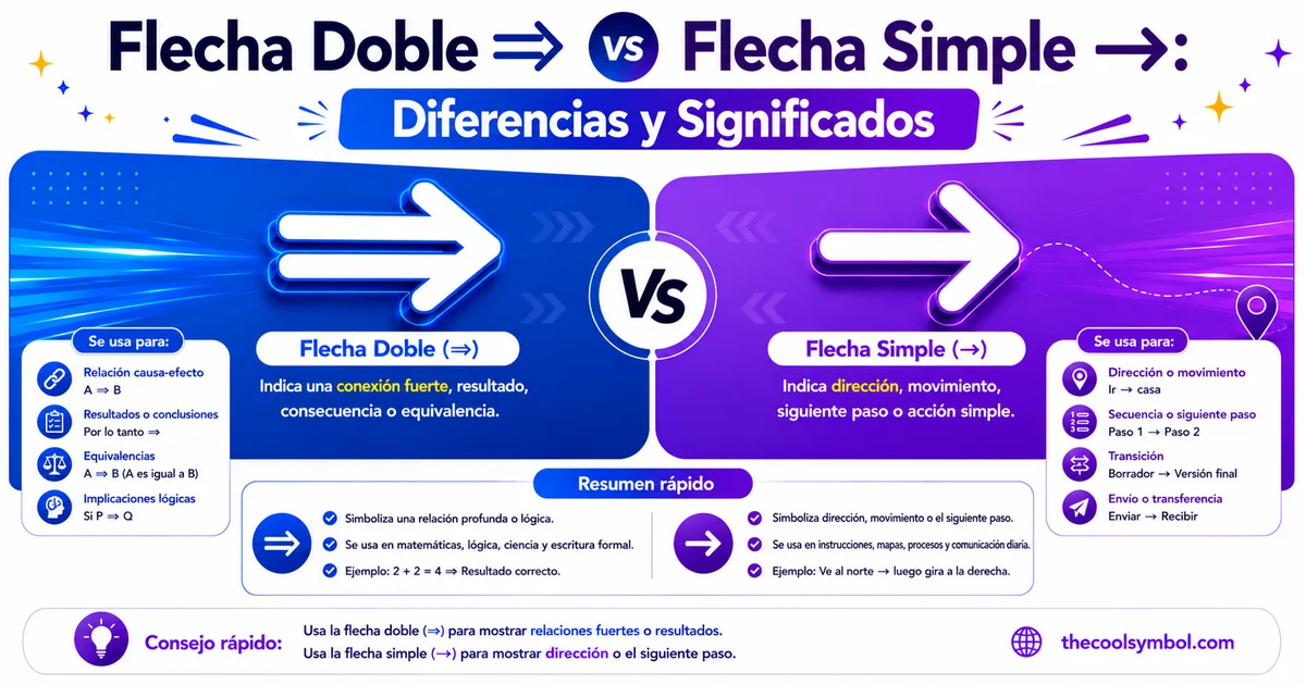 flecha-doble-vs-simple