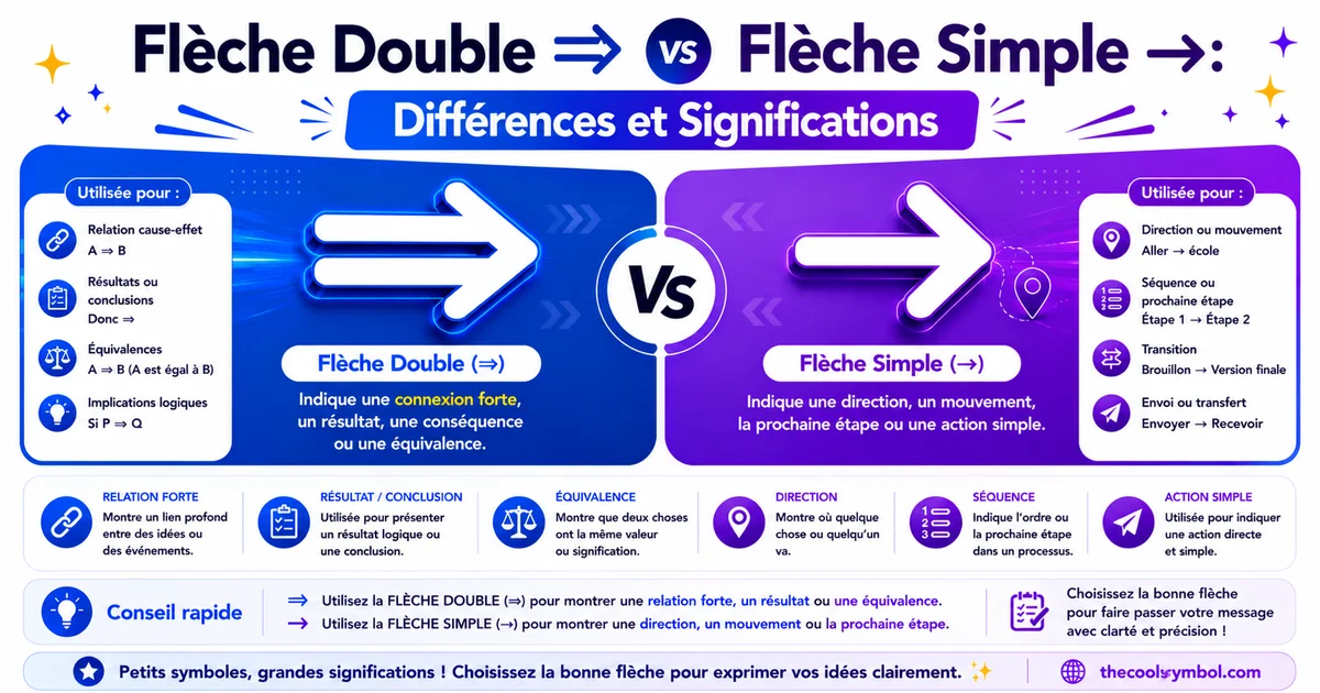 double-fleche-vs-fleche-simple