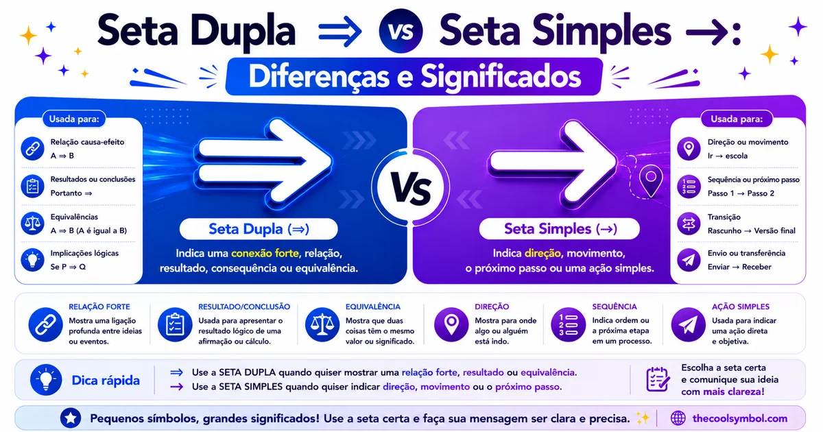 seta-dupla-vs-simples